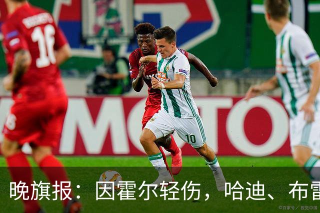 晚旗报：因霍尔轻伤，哈迪、布雷斯韦特参加英格兰成年队训练