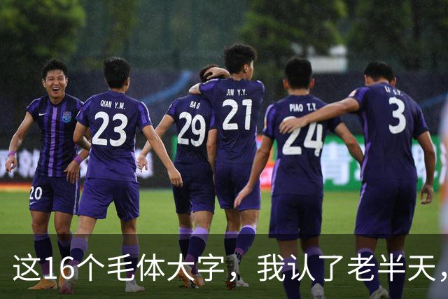 这16个毛体大字，我认了老半天，有5个愣是没敢念！全认出来的算你狠！小字草书跟大字草书，笔法能一样吗？